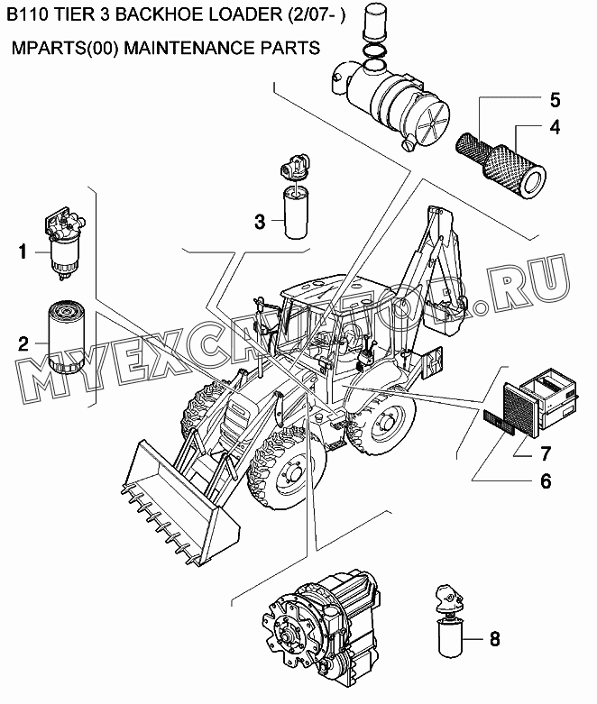 Сменные фильтры/MAINTENANCE PARTS New Holland B110