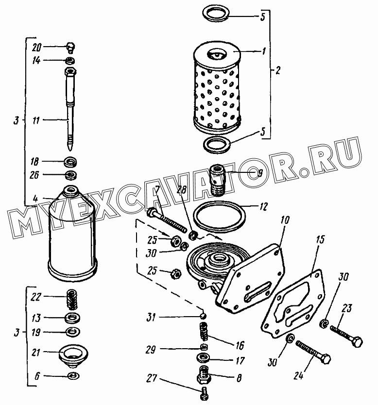 Фильтр масляный Д120-1407500А ВТЗ Д-120